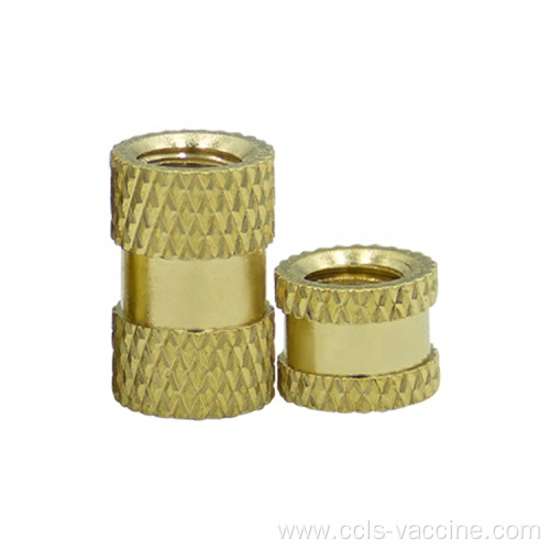 Custom Round plastic M8Brass knurled cap nut